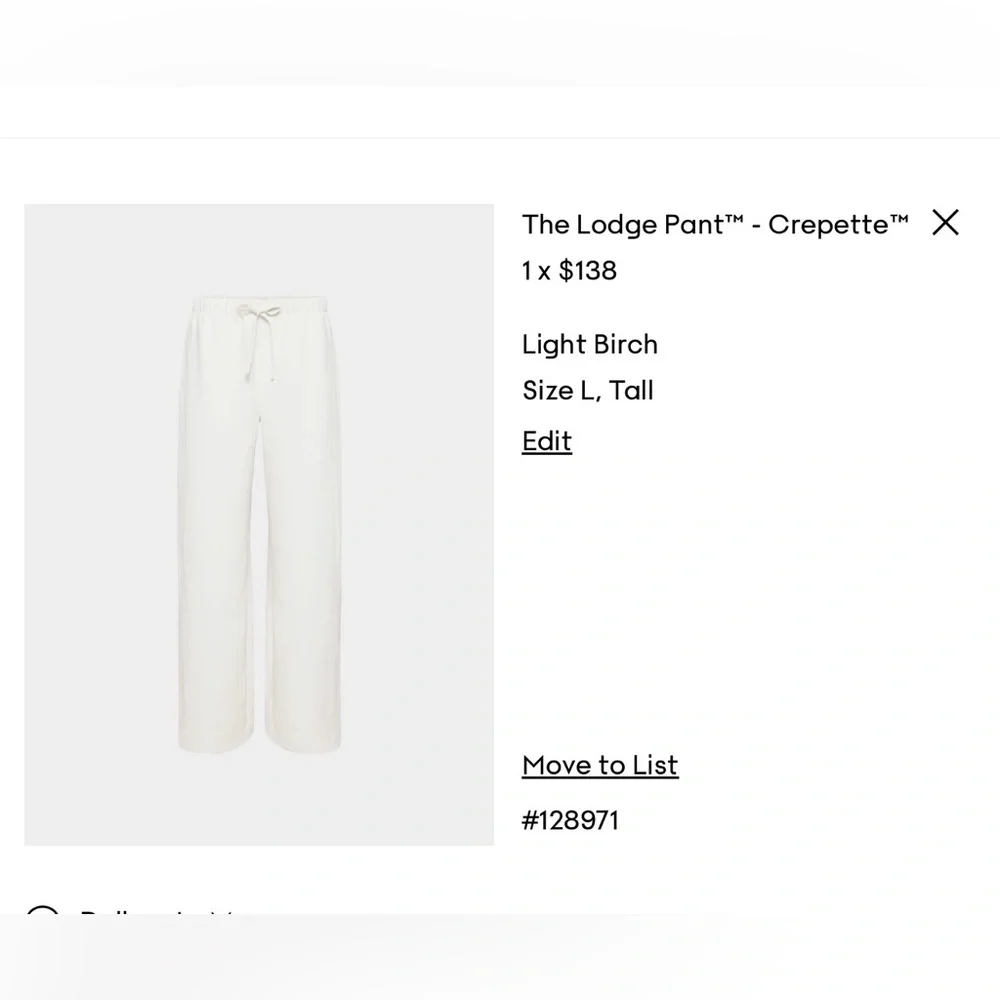 Aritzia TALL Lodge Pant - Crepette - Picture 6 of 6